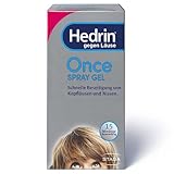 HEDRIN ONCE - Spray Gel - Läuse-Gel zum Sprühen - Schnelle Beseitigung von Kopfläusen und Nissen mit nur einer Anwendung - klinisch belegte Wirksamkeit - 1 x 60 ml