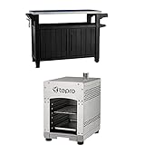 Keter BBQ Beistelltisch Unity XL + tepro Gasgrill Toronto Steakgrill