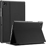 ProCase Buchdeckel Hülle für Samsung Galaxy Tab A8 10.5 Zoll 2022 (SM-X200 X205) Klapp Stoßfest Mehrere Standwinkel Schutzhülle Book Case Smart Cover Auto Schlaf/-Wachfunktion -Schwarz