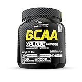 OLIMP- BCAA Xplode Powder. Nahrungsergänzungsmittel in Pulverform, mit einer Komposition aus verzweigtkettigen Aminosäuren, L-Glutamin und Vitamin B6. Geschmack: Pineapple (500 g)