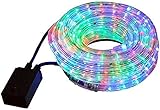 Deals - LED-Lichtschlauch für Weihnachtsbeleuchtung, wasserdicht, Außenbereich, mehrfarbig, RGB (20 m)