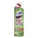 Domestos Kraft & Frische WC Gel Lime Fresh Reinigungsmittel mit frischem Limetten-Duft für hygienische Sauberkeit 750 ml 1 Stück