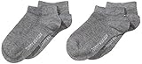 Tommy Hilfiger Mädchen Sneakersocken TH CHILDREN SNEAKER, 2er Pack, Einfarbig, Gr. 39-42, Grau (middle grey melange 758)