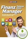 Lexware FinanzManager 2023 Deluxe Download | Einfache Buchhaltungs-Software für private Finanzen und Wertpapier-Handel | Deluxe | PC Aktivierungscode per Email