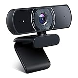 OYU Webcam, Webcam Full HD 1080p Video, Dual-Stereo-Mikrofon, Videokamera, mit USB, für Videoanrufe, Videospiele, Aufnahme, Konferenzen, Studio, Skype