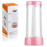 iYinJuan Mehlsieb Puderzuckerstreuer Küchensieb, Puderzucker Shaker Sieve, Staubzuckerstreuer Puderzuckermühle für Schokopulver Mehl Gewürz Küche Backen, Rosa