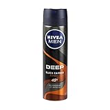 6er Pack - Nivea Men Deospray - Deep Black Carbon Dark Espresso - Antitranspirant - 150ml