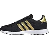 adidas Damen Run 60s 2.0 Sneaker, core Black/Gold met./Grey six, 38 EU