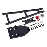 EEQANAO Aluminium Winde LKW/Abschleppwagen Kran Arm Kit Simulation for RC Crawler Axial for Capra 1,9 UTB Trail Buggy 1/10 RC Upgrade Teile(Zwart)