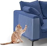 10 Stück Kratzschutz Klebefolien, DREI Größen der Transparenten Kratzfesten Schutzfolie,Kratzschutz-Möbelschutz für Katzen, Anti Kratz Katzen Folie für Sofa, Tür, Wand Kratzmatten