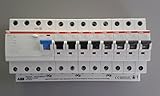 TM: ABB 1x FI F204A-40/0,03 + 8x ABB LS-Schalter S201-B16 + 1x PS3/12+FI Sammelschiene