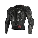 Alpinestars Herren Bionic Action Motorrad berzug, Schwarz/Rot, M-L EU