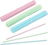 KitchenCraft Sweetly Does It 60er Set Cake Pop Stiele, Kunststoff, Pastellfarben, 15 cm