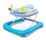 4BABY Lauflernhilfe Gehfrei Laufhilfe Gehhilfe Lauflernwagen Baby Walker Türkis