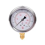 THERMIS Manometer 304G 1/4 Anschluss von unten (0 – 16 bar) 63 mm