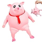 Schweine Quetschspielzeug, Kreatives Dekompressions Piggy, Squishy Squeeze Spielzeug, Stressspielzeug Schwein, Pig Fidget Toy, Stressbälle, Anti Stress Spielzeug für Erwachsene und Kinder