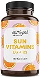 Vitamin D3 K2 Omega 3 + Calcium Magnesium und Zink - 180 Kapseln 5000 IE - Vitamin d hochdosiert - O3-D3-K2 (1 Stück (1er Pack))