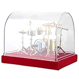 VINGVO Miniatur-Schlagzeug, Miniatur-Musikinstrumentenmodell, Schlagzeug-Display für Geschenk-Musikschule zu Hause(18cm)