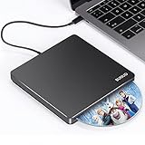 BUNUD Externe CD/DVD Laufwerk USB 3.0 & USB C CD DVD-Brenner Optische Slot-in CD DVD-Laufwerke für Laptop PC MacBook Pro Air Windows 11 10 Mac Apple iMac