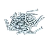 Selbstbohrende Schrauben, 50-teiliges selbstbohrendes Schraubenkreuz Kohlenstoffstahl 4,8 x 32 mm Befestigungsset für die Reparatur(#2)