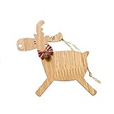 TianWlio Anhänger für Weihnachten Holz Weihnachtsbaum Ornamente Deer 1PCS Weihnachten DIY Party Home Decor Elektro Deckenheizstrahler 2000