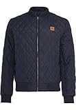 Urban Classics Herren Diamond Quilt Nylon Jacket Jacke, Navy, 5XL