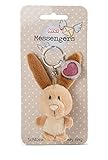 NICI 47538 Schlüsselanhänger brauner Hase Plüsch 7cm Herz Symbol