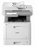 Brother MFC-L9570CDW Professionelles 4-in-1 Farblaser-Multifunktionsgerät (31 Seiten/Min., Drucker, Scanner, Kopierer, Fax) weiß/grau