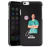 DeinDesign Premium Case kompatibel mit Apple iPhone 6 Plus Smartphone Handyhülle Schutzhülle glänzend Manuel Neuer Offizielles Lizenzprodukt FC Bayern München