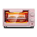 10L Mini-Ofen Einstellbare Temperatur 0-250°C und 60-Minuten-Timer Doppelschicht-Backposition Heimbacken Multifunktion Vollautomatischer Elektroofen Backen Kuchen Brot Torte mit Accesso Aesthetic an