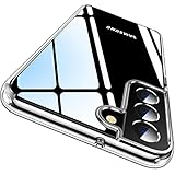 CASEKOO Crystal Clear für Samsung Galaxy S21 FE Hülle [Nie Vergilbt] [Unzerstörbarer Militärschutz] Stoßfeste Kratzfeste Schutzhülle Transparent Case Dünne Handyhülle Samsung S21 FE 5G - Durchsichtig