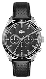 Lacoste Herren Analog Quarz Uhr mit Leder Armband 2011109