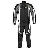 PROANTI Motorradkombi Biker Motorrad Textil Kombi wasserdichte Jacke und Hose - Größe XL