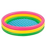 Intex Babypool Sunset Glow, 3-Ring, Mehrfarbig, Ø 147 x 33 cm