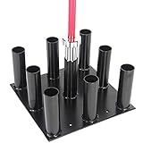 Hantelbäume Barbell Bar Rack Neun Löcher Olympisches Sportzubehör Lagerregal Barbell Bar Lagerregal Lagerung Display Lagerung (Color : Black, Size : 400 * 400 * 200mm)