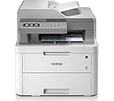 Brother DCP-L3550CDW Kompaktes 3-in-1 Farb-Multifunktionsgerät, weiß