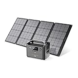 Ecoflow River Pro Solargenerator, tragbares Kraftwerk, 720 Wh, mit 160 W Balkon-Solarpanel, Aufladung von 0 bis 80 % in 1 Stunde, Solargenerator für Camping, RV, Outdoor