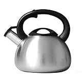 Whistle Kettle Edelstahl Whistle Kettle Gasherd Induktionsherd Metall Teekanne Camping Wasserkocher 3L A,A