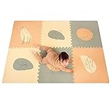 Hakuna Matte große Puzzlematte für Babys 1,8x1,2m – 6 XXL-Platten 60x60cm mit Dschungelmotiven – 20% dickere Spielmatte in Einer recycelbaren Verpackung – schadstofffreie, geruchlose Krabbelmatte