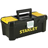 Stanley Werkzeugbox / Werkzeugkoffer (12.5',18cmX13cmX32.5cm), Werkzeugkasten mit Metallschließen, Organizer für Kleinteile und Zubehör, entnehmbare Trage) STST1-75515