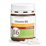 Sanct Bernhard Vitamin-B6-Mono-Tabletten | Vegan | 10mg pro Tablette | 240 Stück