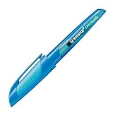 Ergonomic School Fountain Pen - STABILO EASYbuddy - A Nib - Dark Blue/Light Blue