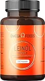 Leinöl Kapseln - 150 Kapseln Softgel - 1000mg pro Kapsel - Mit Vitamin E - Pflanzliches Omega 3-6-9