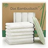 HEIMSTEDT ® Bambus Tücher Schwarz (6er Pack) - nachhaltige Bambus Putztücher für streifenfreie Reinigung auf Allen Oberflächen