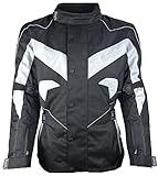 Bangla Herren Motorrad Jacke Motorradjacke Cordura Winter Fleeceinnenfutter XXL