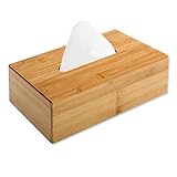 Gräfenstayn® Kosmetiktücher Box aus Bambus - Spender für alle handelsüblichen Taschentücher & Papiertücher - Taschentuchbox aus Holz auch als Deko fürs Sofa & Wohnzimmer