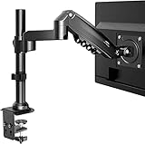 HUANUO 13-32 Zoll Monitor Halterung für LCD LED Bildschirm, Gasdruckfeder Monitor Arm 360° Drehbar, Monitor Ständer Vesa 75/100 & Belastbarkeit 2-9 KG