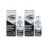 The Eye Doctor Eye Mist Intensive Relief Doppelpack – beruhigt gereizte müde trockene Augen – ohne Konservierungsstoffe – enthält Pro-Vitamin B5 – geeignet für Kontaktlinsen – 2 x 10 ml Sprühflasche