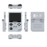 KAPOHU Handheld-Spielkonsole RG351V. Retro Game Console Opendingux Tony System mit 3 2G TF. Karte 5000 Spiele 3,5 Zoll IPS. Screen-tragbare Spielkonsole mit WiFi-Handheld-Konsolen - Holzfarbe