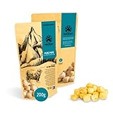 BARKS BALANCE getreidefreie Hundeleckerli aus gepufftem Käse - Hundepopcorn aus natürlichem Kaukäse für Hunde - vegetarisch, kalorienarm, handgemacht – Knabberartikel zum Training & Belohnung – (200g)